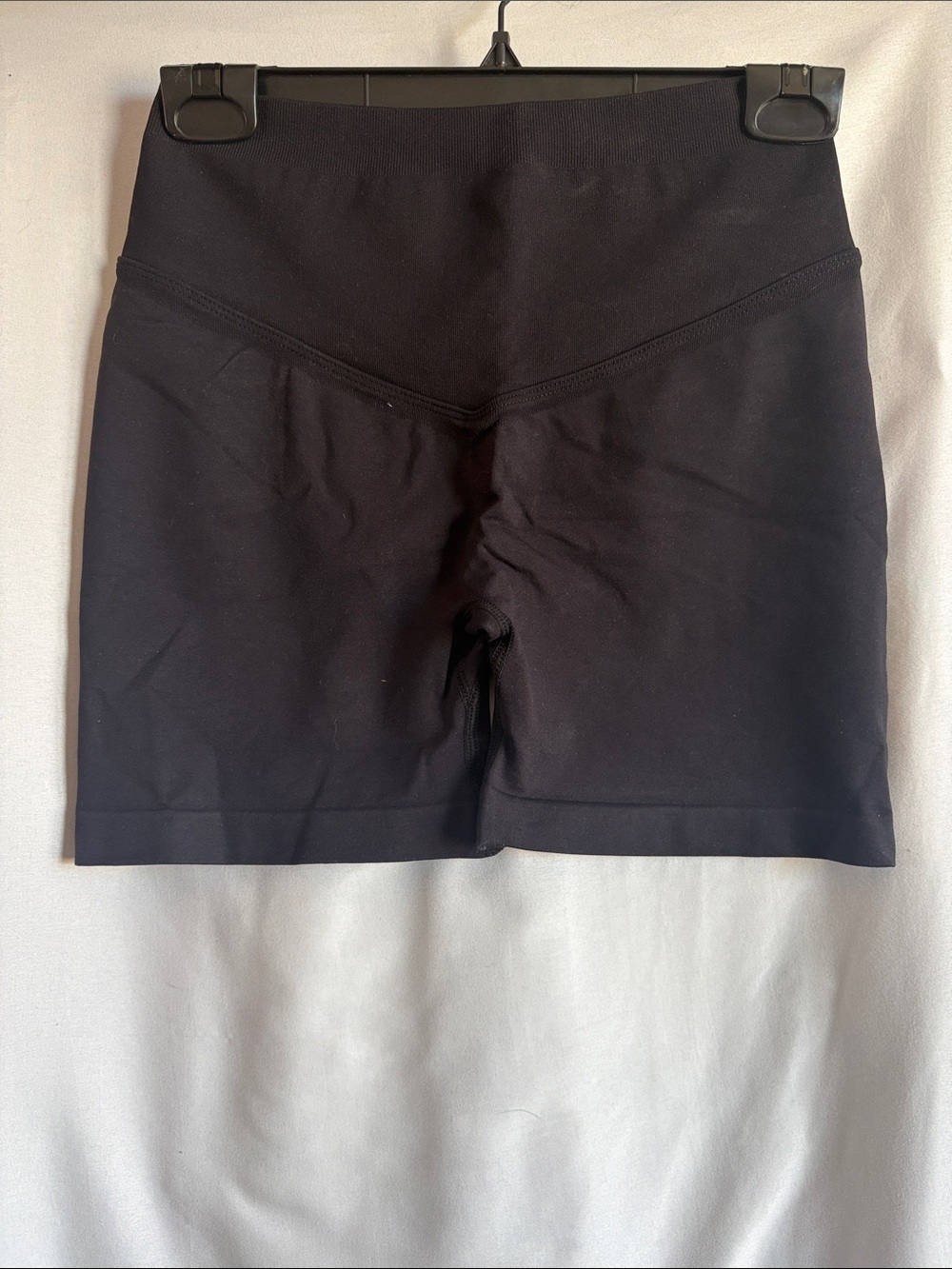 High-Waist Black Women’s Active Shorts